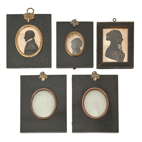 1027 - Charles Stanley Hervé (c1788-1866) - Silhouette of a Young Woman called Sarah Holmes, 1846, cut pape... 