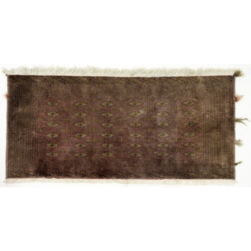 1031 - Three Caucasian mats and two rugs, various sizes