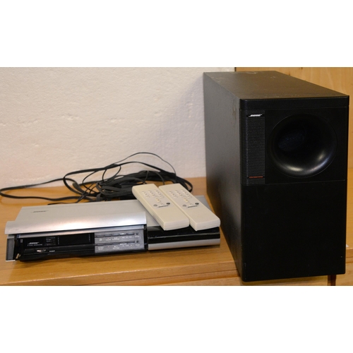 1073 - Stereo equipment. A Bose Lifestyle Model 20 music centre, a Bose Acoustic Mass system speaker, 36cm ... 