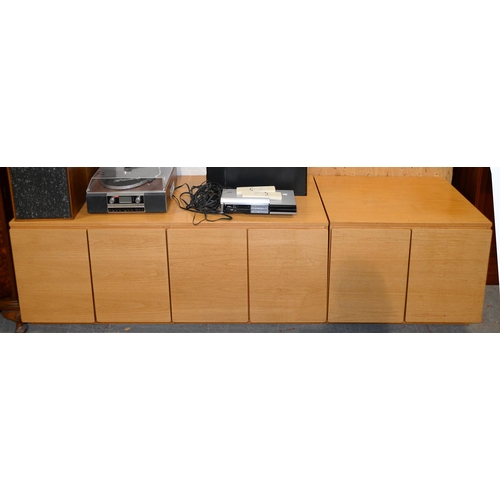 1074 - A pair of IMF electronics loudspeakers, model TL550II, serial numbers 11305 left and right, in teak... 