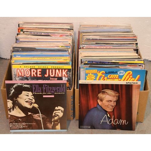 1077 - Miscellaneous vintage vinyl LP records, including 1960/70s, country, rock and pop music... 