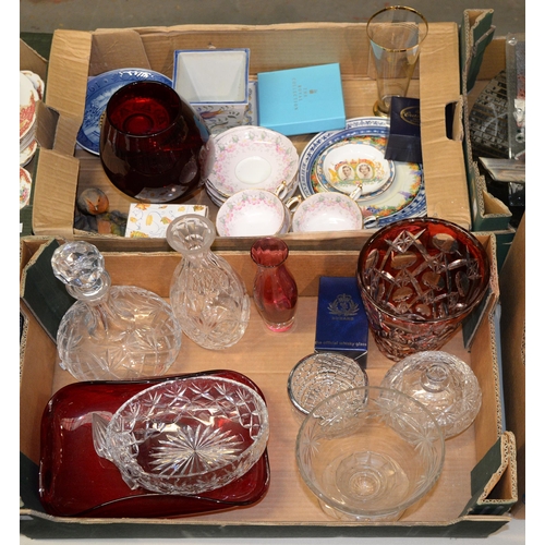 1127 - A Paragon pink ground bone china tea service and miscellaneous other ceramics and glassware... 