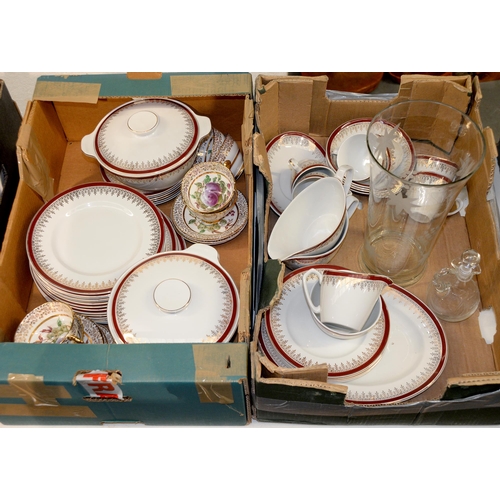 1130 - An Alfred Meakin ironstone dinner service and other ceramics and glass... 