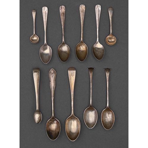 300 - Miscellaneous small silver flatware, Edward VII and later, 4oz 8dwt