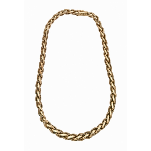 58 - A 9ct gold necklace, 42cm l, 41.7g