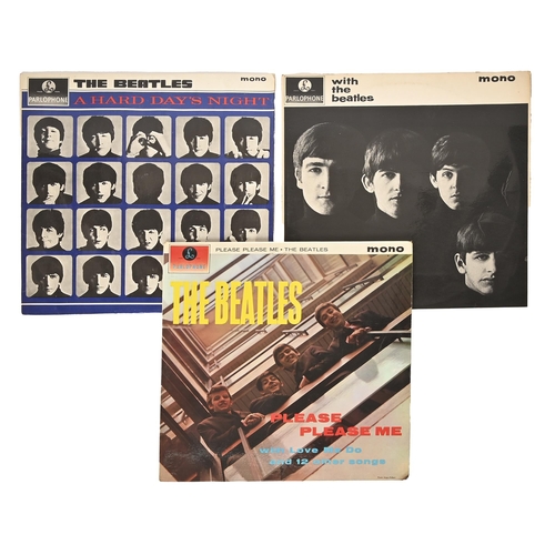 840 - Miscellaneous vintage vinyl LP records, including The Beatles' Please Please Me, with A Hard Days Ni... 