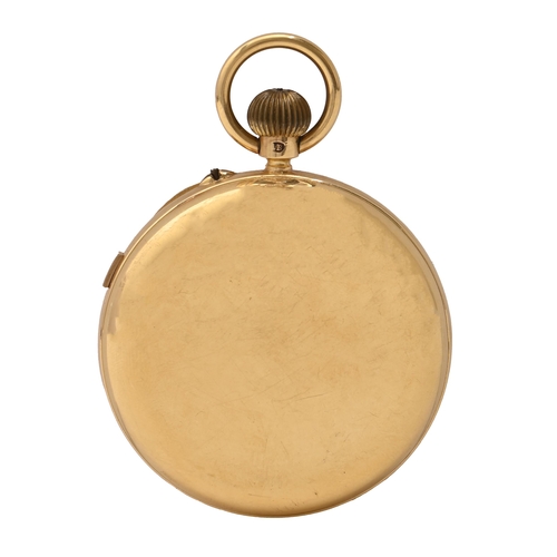 85 - An 18ct gold keyless lever watch, Walter Usher, Leicester, No 7831, with three-quarter plate gilt fi... 