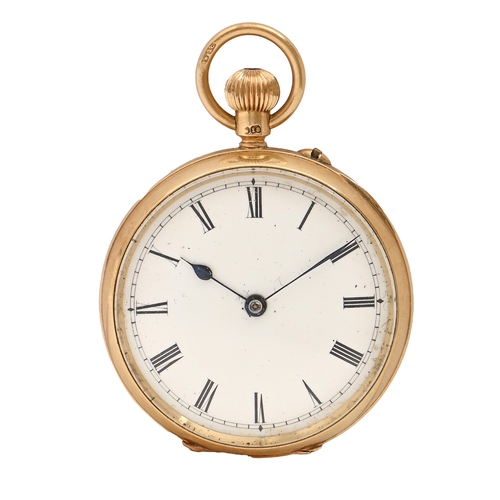 86 - A 18ct gold keyless lever lady's watch, Pearce & Sons, Leicester, Leeds, Huddersfield, No 2... 