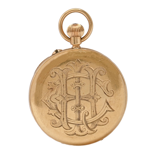 86 - A 18ct gold keyless lever lady's watch, Pearce & Sons, Leicester, Leeds, Huddersfield, No 2... 