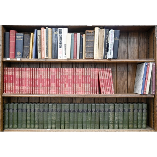 876 - Books. Eight shelves of general stock, 20th c, four volumes of Folio Society plays of Shakespeare, c... 