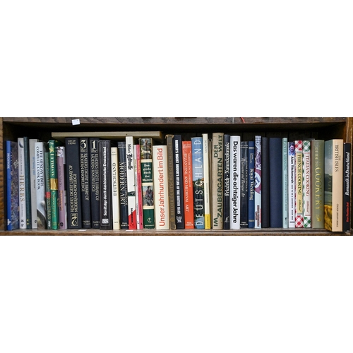 876 - Books. Eight shelves of general stock, 20th c, four volumes of Folio Society plays of Shakespeare, c... 