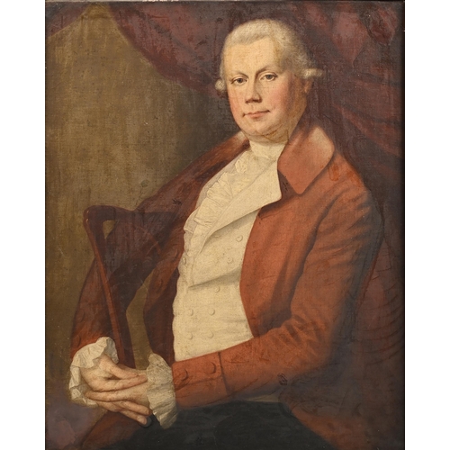 895 - English School, late 18th-early 19th century - Portrait of a Gentleman of the Maling family of North... 