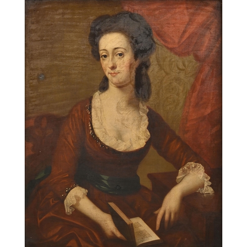 897 - English School, late 18th-early 19th century - Portrait of a Lady of the Maling family of North... 