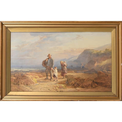 899 - John Henry Mole RI (1814-1886) - Going Home, signed and dated 1870, signed again, inscribed with the... 