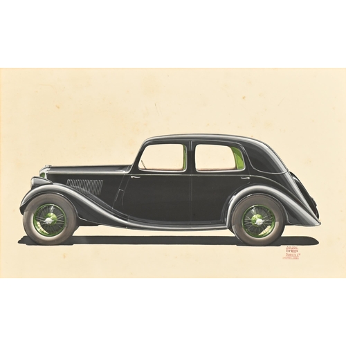 914 - Automobilia. John Posford Tilbury (1908-1983) - Design for 106