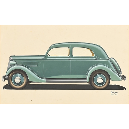 914 - Automobilia. John Posford Tilbury (1908-1983) - Design for 106