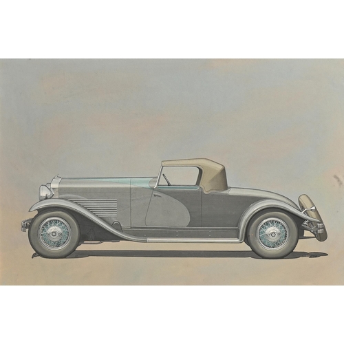 915 - Automobilia. Attributed to John Posford Tilbury (1908-1983) - Design for a Railton Motor Car, waterc... 