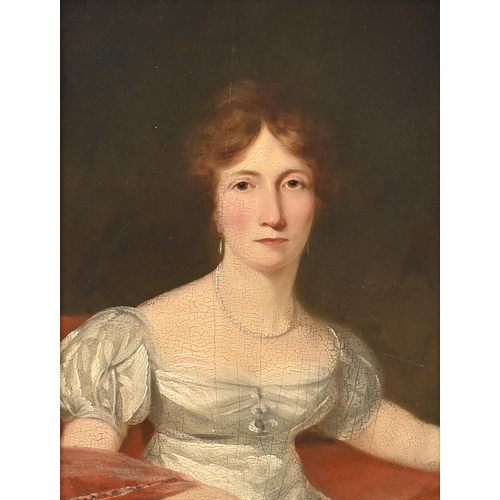 919 - Attributed to John James Masquerier (1778-1855) - Portrait of a Lady possibly Elizabeth (‘Eliza’) ne... 