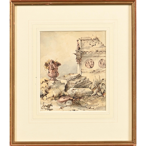 939 - H. Willson, 19th century - Classical Ruins, signed, attributed to John Henry Willson (Australian) to... 