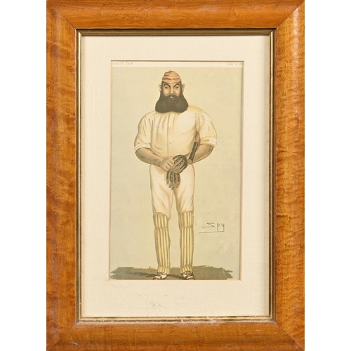 947 - Three Vanity Fair caricature prints and a reprint of W. G. Grace, 32.5 x 19.5cm and smaller (4)... 