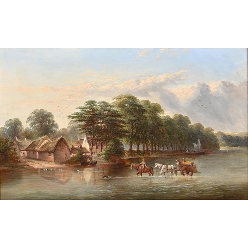 962 - George Turner (1841-1910) - View on the Trent at Wilford, Nottingham, signed and dated 1870, signed ... 