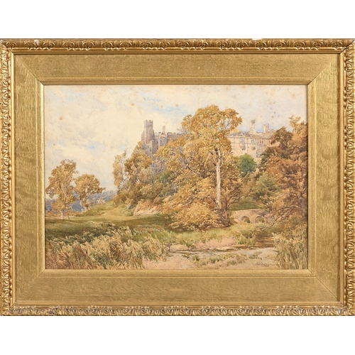 974 - George Hodgson (1847-1921) - Haddon Hall, signed, titled to verso, watercolour, 36 x 53.5cm... 