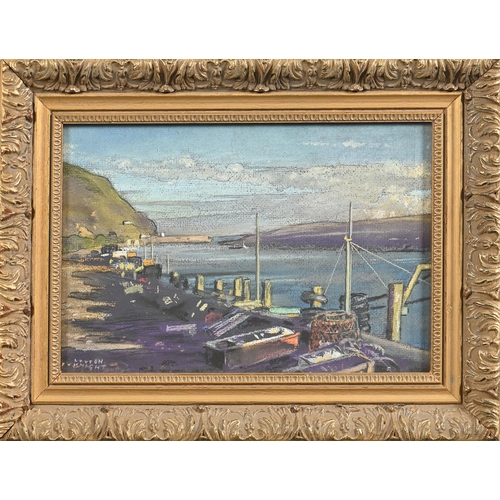 999 - Edward Loxton Knight RBA, RI (1905-1993) - River Scene Dorset, signed, pastel on board, 19.5 x 29.5c... 