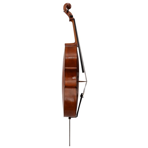 825 - A 'cello, 19th c, length of back 74cmProvenance: The present private owner, a local musician, has st... 