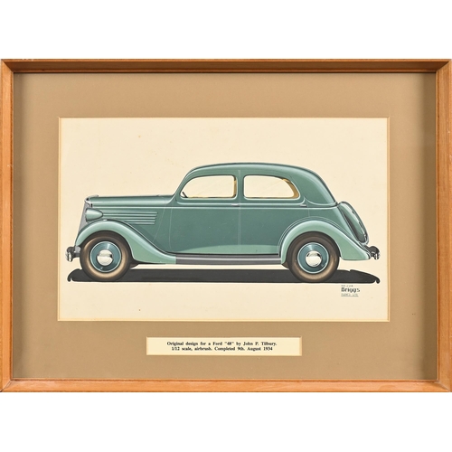 964 - Automobilia. John Posford Tilbury (1908-1983) - Design for 106