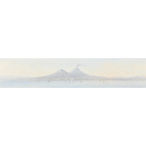 1002 - Rosa Corelli, 19th century - Capri; Mount Vesuvius from the Bay of Naples, a pair of Grand Tour pano... 