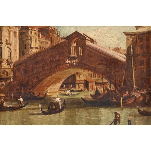 1007 - John Richard Townsend FRSA (1930-2013) after Canaletto - The Rialto Bridge, Venice, signed, inscribe... 