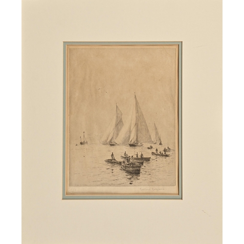 1010 - Lieutenant Rowland Langmaid RN, RA (1897-1956) - A Sunlit Sea, signed and titled in pencil, etching,... 