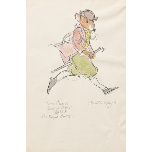 1016 - Charlotte Fawley (b 1935) - Tom Mouse; another costume design from The Royal Ballet's Tales of Beatr... 