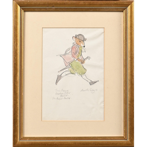 1016 - Charlotte Fawley (b 1935) - Tom Mouse; another costume design from The Royal Ballet's Tales of Beatr... 