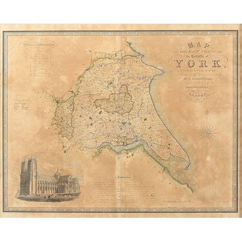 1035 - Greenwood & Co - Map of the East Riding of the County of York, from an actual survey made in the... 