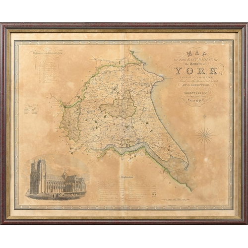 1035 - Greenwood & Co - Map of the East Riding of the County of York, from an actual survey made in the... 