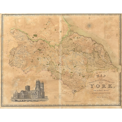 1035 - Greenwood & Co - Map of the East Riding of the County of York, from an actual survey made in the... 