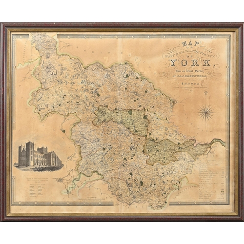 1035 - Greenwood & Co - Map of the East Riding of the County of York, from an actual survey made in the... 