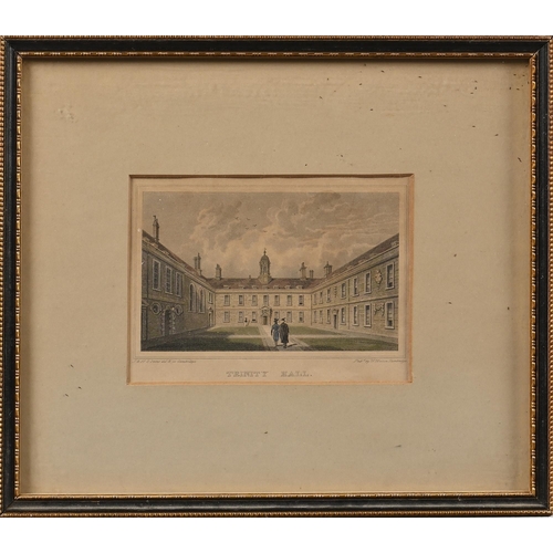 1040 - Seven miscellaneous prints of Trinity Hall, Cambridge, 19th century and later, mixed processes, the ... 