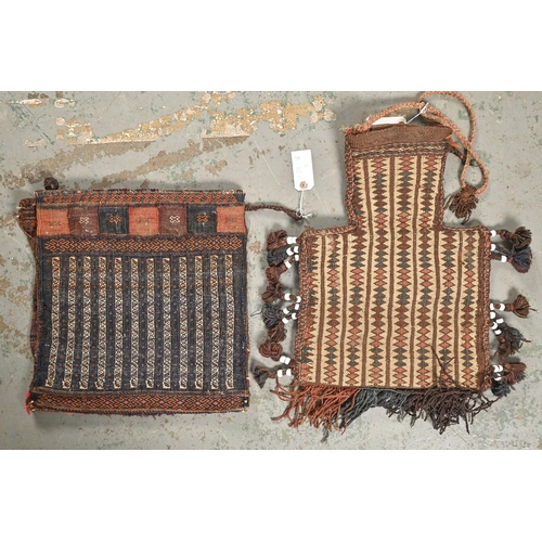 1080 - A Baluch bag, 40 x 37cm and a Baluch salt bag, 46 x 34cm (2)