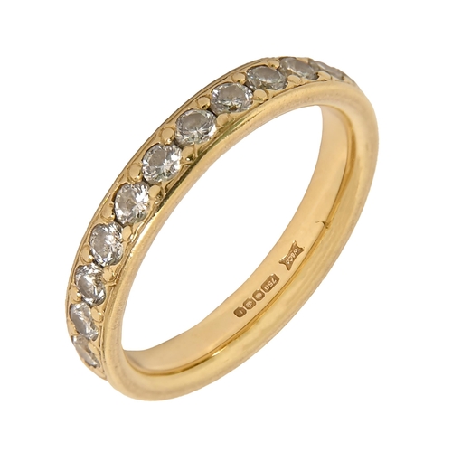 16 - A diamond ring, in 18ct gold, Sheffield 2018, 3.4g, size H