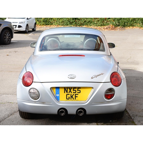 552 - Motor Car. 2005 Daihatsu Copen Cabriolet, NX55 GKF, 2 door, silver, petrol, manual, 659cc, first reg... 