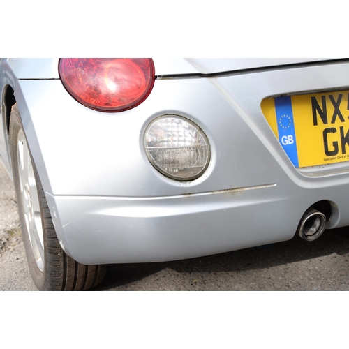 552 - Motor Car. 2005 Daihatsu Copen Cabriolet, NX55 GKF, 2 door, silver, petrol, manual, 659cc, first reg... 