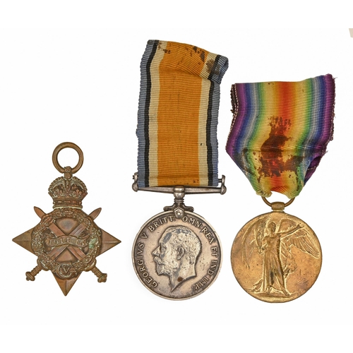 567 - WWI group of three, 1914-15 Star, British War Medal and Victory Medal, 19432 Pte H Maskery S Wales B... 