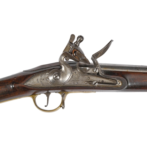 586 - Brown Bess. An India Pattern musket, T Ketland & Co, c1800, .750 calibre, 39in barrel engraved 1... 