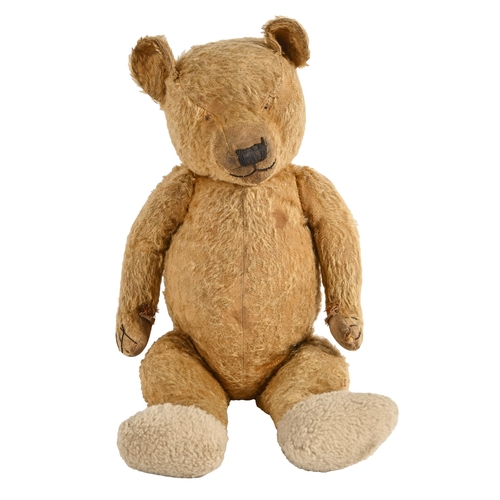 632 - A Chiltern-type gold mohair teddy bear, c1930, with swivel head, jointed limbs and growler, 67cm h... 