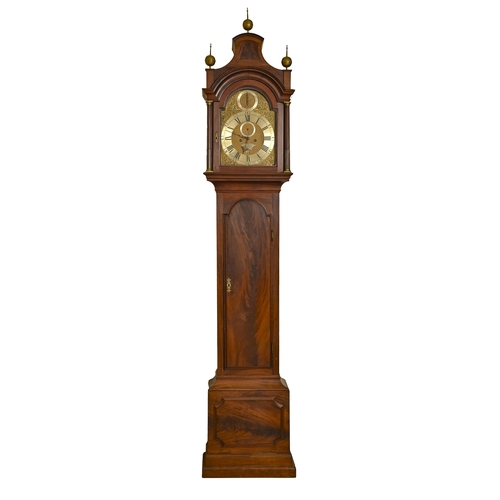 710 - A George III mahogany eight-day longcase clock, William Webster, Exchange Alley, London, the 12in br... 