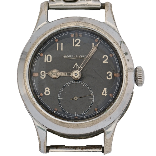 83 - A British military issue Jaeger-LeCoultre plated 'Dirty Dozen' wristwatch, No 323951, calibre 479 mo... 