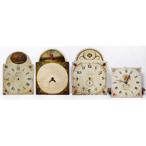 848 - A Victorian thirty-hour clock movement, the painted square dial inscribed Bickerton & Son Ellesm... 