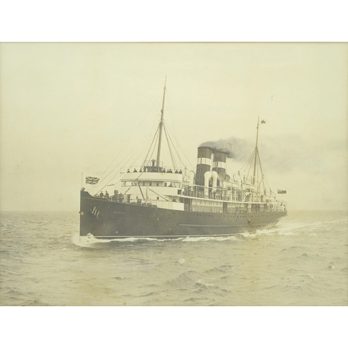 874 - A large maritime albumen print, c 1903-04, Turbine Steamer - 